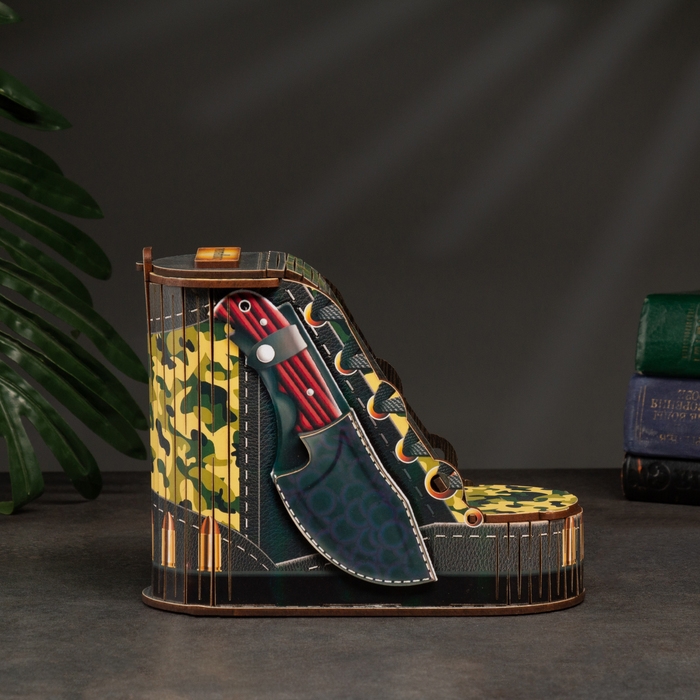 Шкатулка- берц "Военный", 17 х 13,5 х 8 см