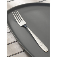 Набор вилок столовых из нержавеющей стали Доляна &laquo;Бабл&raquo;, h=20 см, 6 шт, цвет серебряный