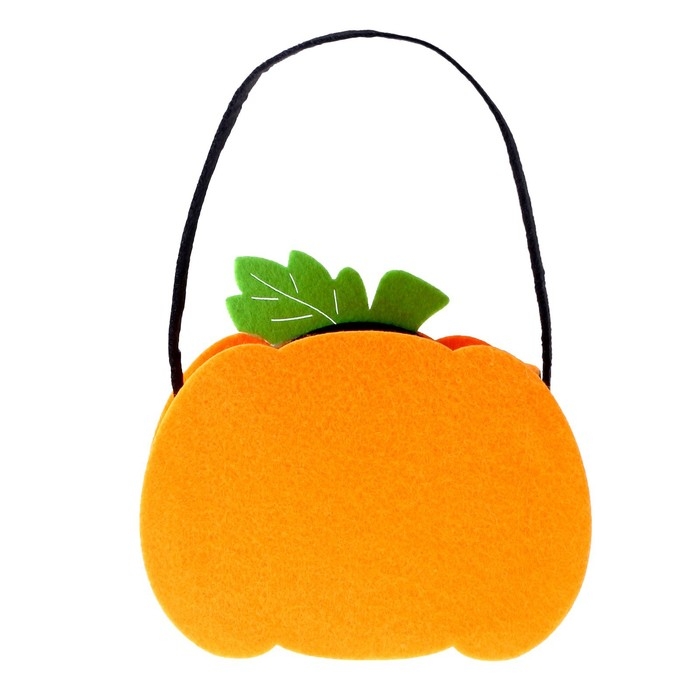 Корзинка декоративная &laquo;Тыква на Хэллоуин&raquo;, 6 &times; 15,5 &times; 19 см