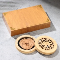 Набор благовоний с подставкой "Узор", бежевый Набор благовоний с подставкой "Узор", бежевый