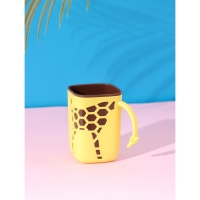 Кружка пластиковая Доляна &laquo;Жираф&raquo;, 300 мл, цвет жёлтый