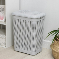 Корзина бельевая с крышкой, 50 л, 42×31×56 см, цвет МИКС Корзина бельевая с крышкой, 50 л, 42×31×56 см, цвет МИКС