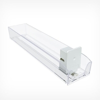 Пластиковый лоток для сигарет с интегрированным толкателем, сила толкания 3 ньютона, 285&times;64&times;50 мм