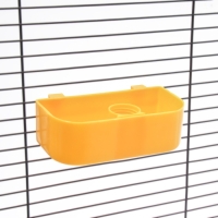 Поилка под бутылку для птиц внутренняя 14,3 х 6,8 х 4,5 см, жёлтая