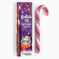 Леденец-трость &laquo;Новый год наполнен чудом&raquo;, со вкусом смородины, 50 г.