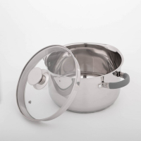 Кастрюля из нержавеющей стали Magistro Tefida, 4,6 л, крышка-дуршлаг, носик для слива, капсульное дно, силиконовые ручки, с крышкой Кастрюля из нержавеющей стали Magistro Tefida, 4,6 л, крышка-дуршлаг, носик для слива, капсульное дно, силиконовые ручки, с крышкой