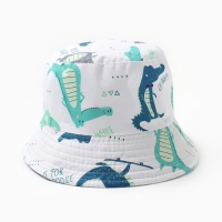 Панама детская KAFTAN "Крокодилы" р.50 белый