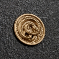 Сувенир кошельковый "Змея - круг ", олово,