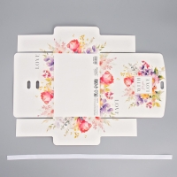 Коробка подарочная складная двухсторонняя, упаковка, &laquo;With love&raquo;, 16.5 х 12.5 х 5 см