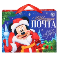 Новый год. Пакет подарочный, 40х31х11.5 см, упаковка, Микки Маус