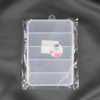 Органайзер для рукоделия, с подвесом, 5 отделений, 15 &times; 10,5 &times; 1,8 см, цвет прозрачный