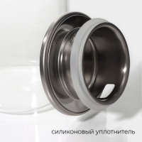 Кувшин для воды стеклянный с металлической крышкой Magistro «Богема», 2 л, 9,7×32 см, цвет крышки серебряный Кувшин для воды стеклянный с металлической крышкой Magistro «Богема», 2 л, 9,7×32 см, цвет крышки серебряный