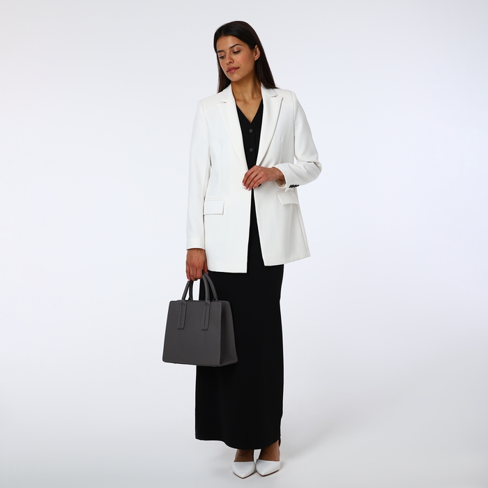 Сумка женская на молнии, TEXTURA, средний размер, цвет коричневый