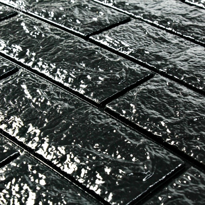 Самоклеящаяся ПВХ панель Самоклеящаяся ПВХ панель "Черный кирпич" 70*77см