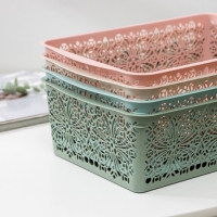 Корзина для хранения Floral, 30&times;19.5&times;9.5 см, цвет МИКС