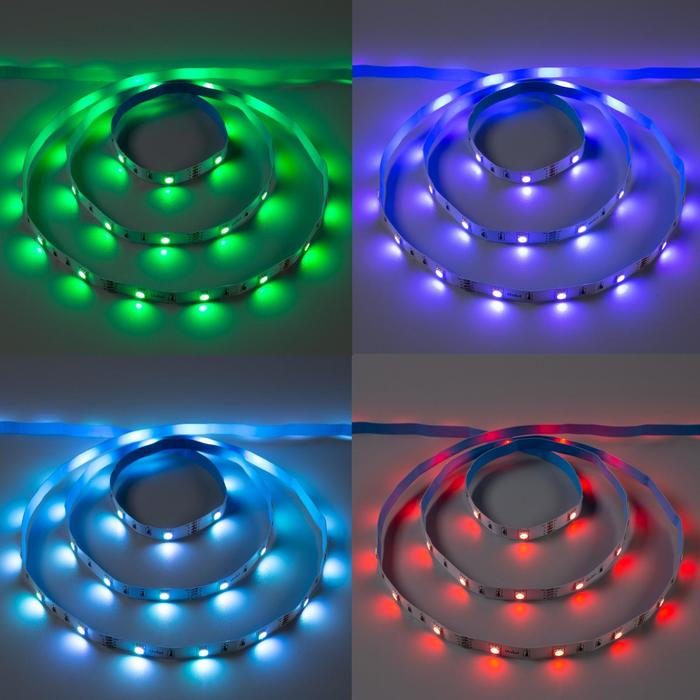 Cветодиодная лента Uniel с пультом ДУ, 3 м, IP20, SMD5050, 30 LED/м, 5 В, RGB Cветодиодная лента Uniel с пультом ДУ, 3 м, IP20, SMD5050, 30 LED/м, 5 В, RGB