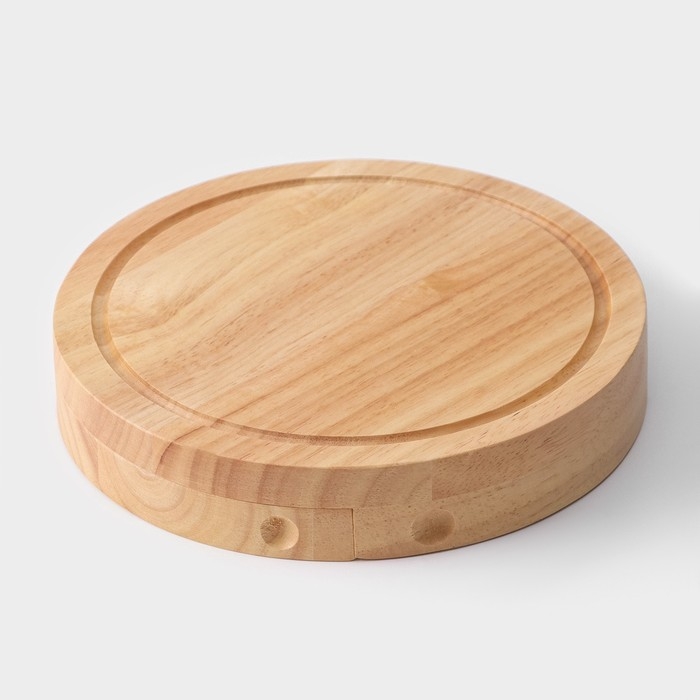 Набор для подачи сыра Magistro, 4 ножа, доска, 19,5×19,5×3,5см, дуб Набор для подачи сыра Magistro, 4 ножа, доска, 19,5×19,5×3,5см, дуб