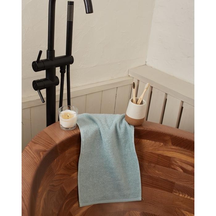 Полотенце махровое Этель Organic Mint 30х50 см, 100% хлопок, 420гр/м2