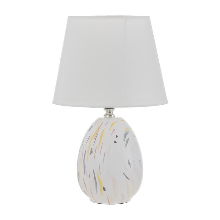 Настольная лампа "Элисса" E14 40Вт белый 20х20х32 см RISALUX