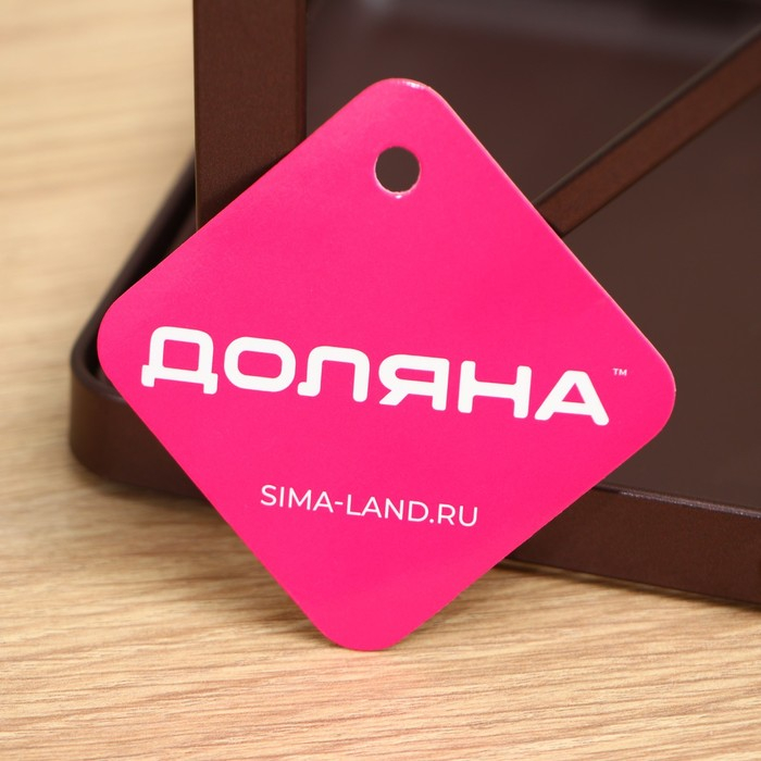 Подставка для крышек Доляна &laquo;Лофт&raquo;, 16&times;13&times;33,5 см, цвет коричневый