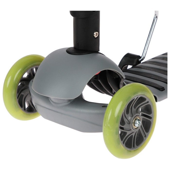 Самокат 2 в 1 GRAFFITI Kids, с корзинкой, колёса PU 120/75 мм, цвет серый Самокат 2 в 1 GRAFFITI Kids, с корзинкой, колёса PU 120/75 мм, цвет серый