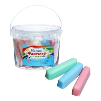 Мелки цветные для рисования 24 штуки, 8 цветов "Фантазия", брусок Мелки цветные для рисования 24 штуки, 8 цветов "Фантазия", брусок