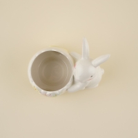 Конфетница керамическая SL Home «Лесные кролики», 17,5×13×16,8 см, цвет белый Конфетница керамическая SL Home «Лесные кролики», 17,5×13×16,8 см, цвет белый