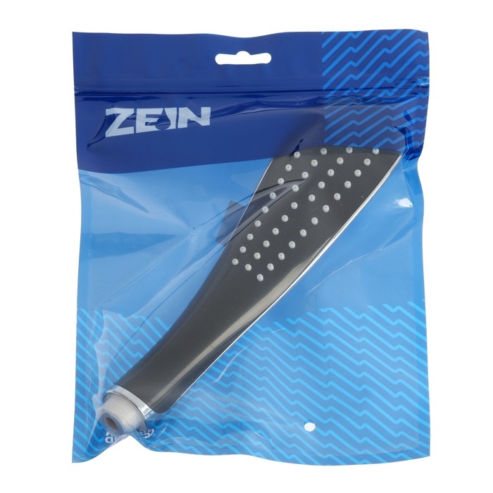 Душевая лейка ZEIN Z0201, 1 режим, 63х250 мм, пластик, цвет черный/хром Душевая лейка ZEIN Z0201, 1 режим, 63х250 мм, пластик, цвет черный/хром
