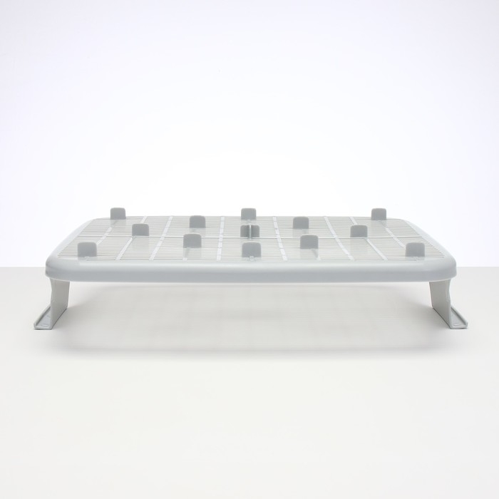 Туалет с сеткой,  45х34х15 см,  серый/бирюзовый