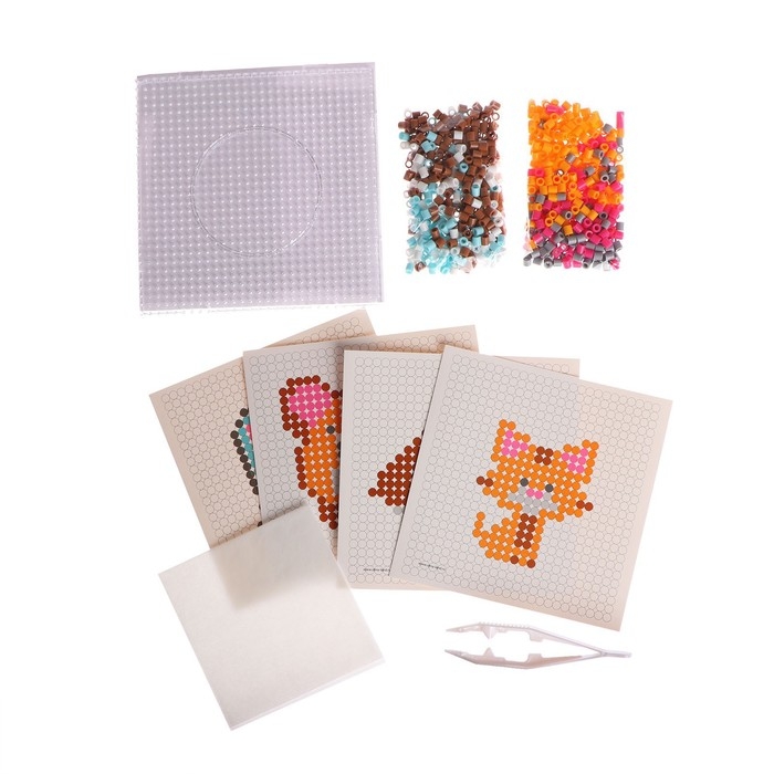 Термомозаика &laquo;Лесные животные&raquo; с пинцетом