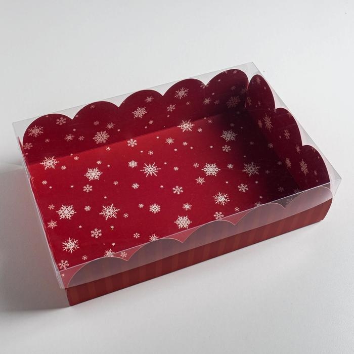 Коробка подарочная с PVC крышкой &laquo;С Новым годом&raquo;, 20 х 30 х 8 см, Новый год