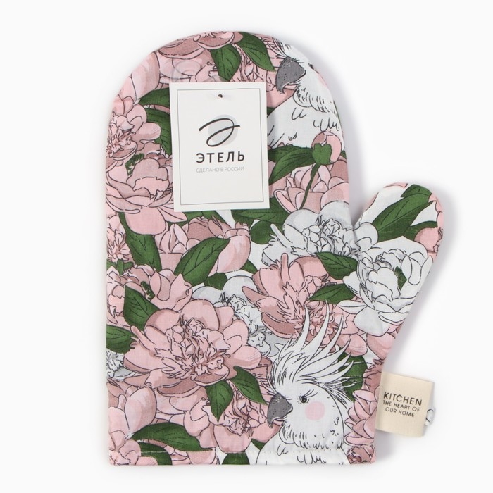 Варежка-прихватка Этель Варежка-прихватка Этель "Попугай" 20х28 см, 80% хл, 20% пэ, сатин 110 г/м2