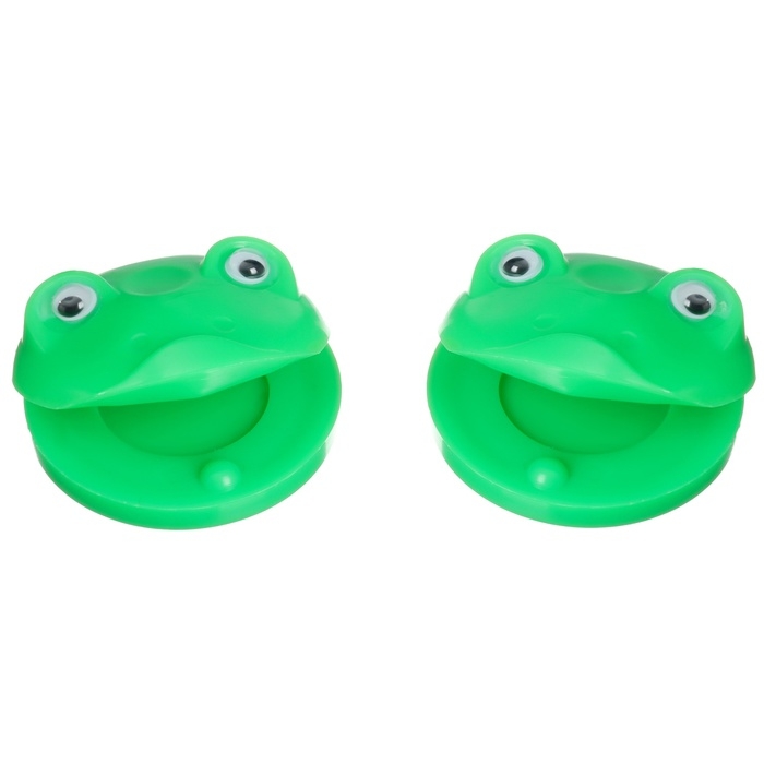 Набор погремушек «Лягушата: кастаньеты, перкуссионный маракас», 3 шт., цвет зеленый, Крошка Я Набор погремушек «Лягушата: кастаньеты, перкуссионный маракас», 3 шт., цвет зеленый, Крошка Я