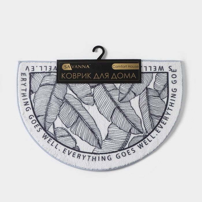 Коврик для дома SAVANNA Everything goes well, 40×60 см, цвет белый Коврик для дома SAVANNA Everything goes well, 40×60 см, цвет белый