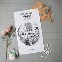 Полотенце кухонное Доляна &laquo;Дом там где сердце&raquo; 35х60 см, 100% хл, 160г/м2