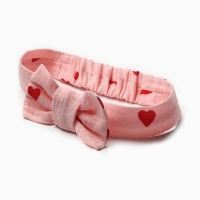 Комплект (боди и повязка) Крошка Я "Муслин", р. 68-74, цвет розовый Комплект (боди и повязка) Крошка Я "Муслин", р. 68-74, цвет розовый