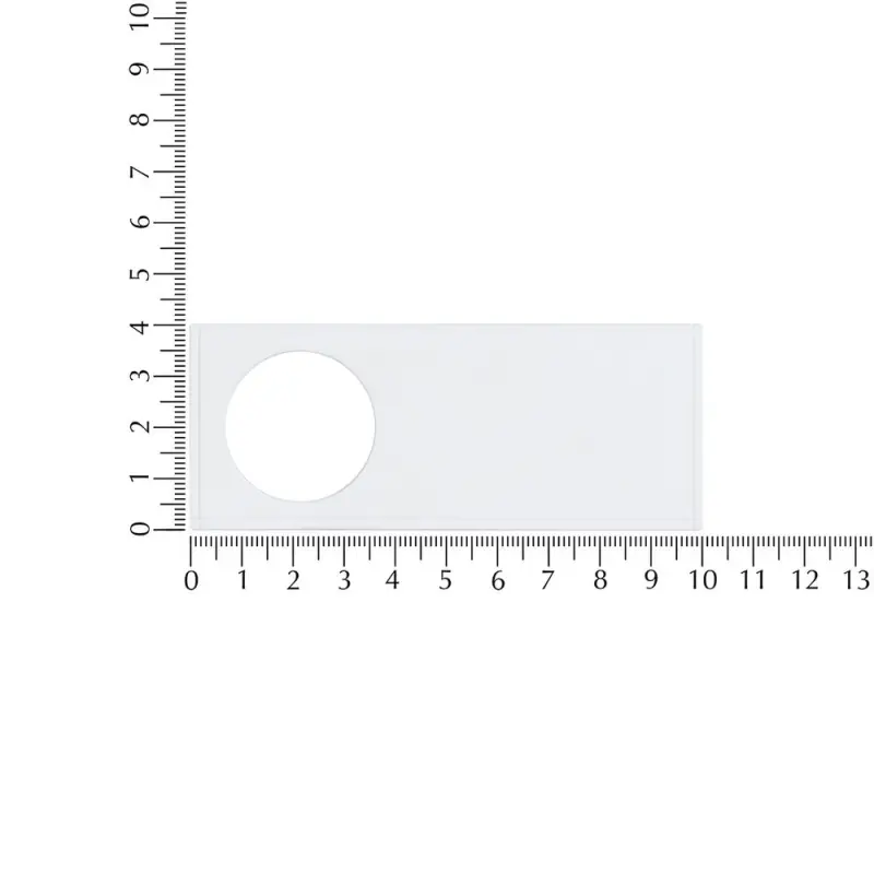 Лейбл из ПВХ с вырубкой &laquo;Круг&raquo;, белый