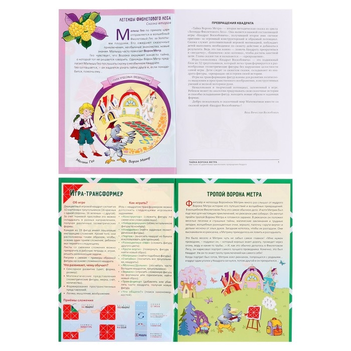 Развивающая игра «Квадрат Воскобовича», 2 цвета + сказка Развивающая игра «Квадрат Воскобовича», 2 цвета + сказка