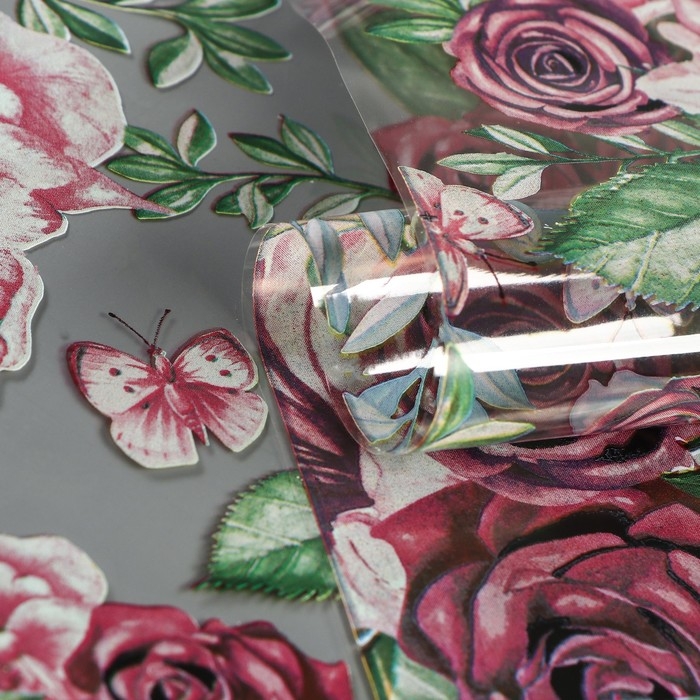 Пленка для цветов, Пленка для цветов, "Акварель", 0,7 х 8.2 м, 40мкм