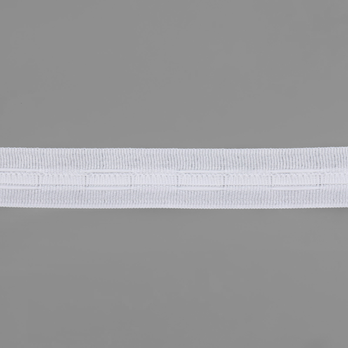 Шторная лента классическая, матовая, 2,5 см, 100 &plusmn; 1 м, цвет белый