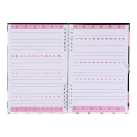 Записная книжка подарочная на замочке, А5, 50 листов, линия, "Бантики", МИКС Записная книжка подарочная на замочке, А5, 50 листов, линия, "Бантики", МИКС