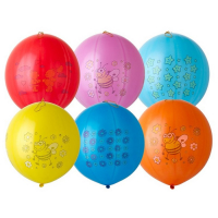 Шар латексный, панч-болл с рисунком, набор 100 шт., цвета МИКС Шар латексный, панч-болл с рисунком, набор 100 шт., цвета МИКС