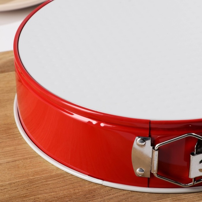 Набор форм для выпечки Доляна «Флёри. Круг», 3 предмета: d=18/23/26 см, съёмное дно, с керамическим покрытием, цвет МИКС Набор форм для выпечки Доляна «Флёри. Круг», 3 предмета: d=18/23/26 см, съёмное дно, с керамическим покрытием, цвет МИКС