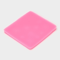 Молд новогодний &laquo;Снежинки&raquo;, силикон, 8,6&times;8,6 см, цвет розовый