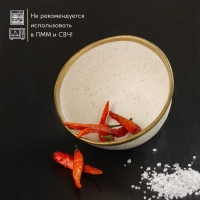 Салатник фарфоровый Magistro Poursephona, 500 мл, d=13,6 см, цвет бежевый Салатник фарфоровый Magistro Poursephona, 500 мл, d=13,6 см, цвет бежевый