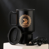 Термокружка, 450 мл, Автомобильная «Рыбалка», сохраняет тепло 3 ч, с подогревом от прикуривателя Термокружка, 450 мл, Автомобильная «Рыбалка», сохраняет тепло 3 ч, с подогревом от прикуривателя