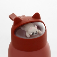 Бутылка для воды детская, 350 мл, "Котик", стеклянная Бутылка для воды детская, 350 мл, "Котик", стеклянная