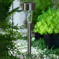 Садовый светильник на солнечной батарее &laquo;Трапеция&raquo;, 5.3 &times; 38 &times; 5.3 см, 1 LED, свечение белое