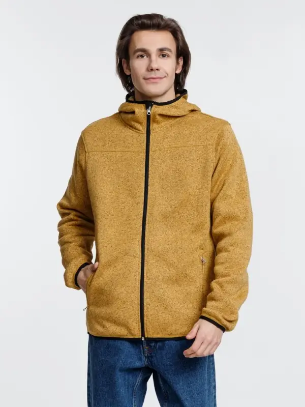 Куртка с капюшоном унисекс Gotland, горчичная, размер S