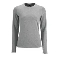 Футболка с длинным рукавом Imperial LSL Women серый меланж, размер L